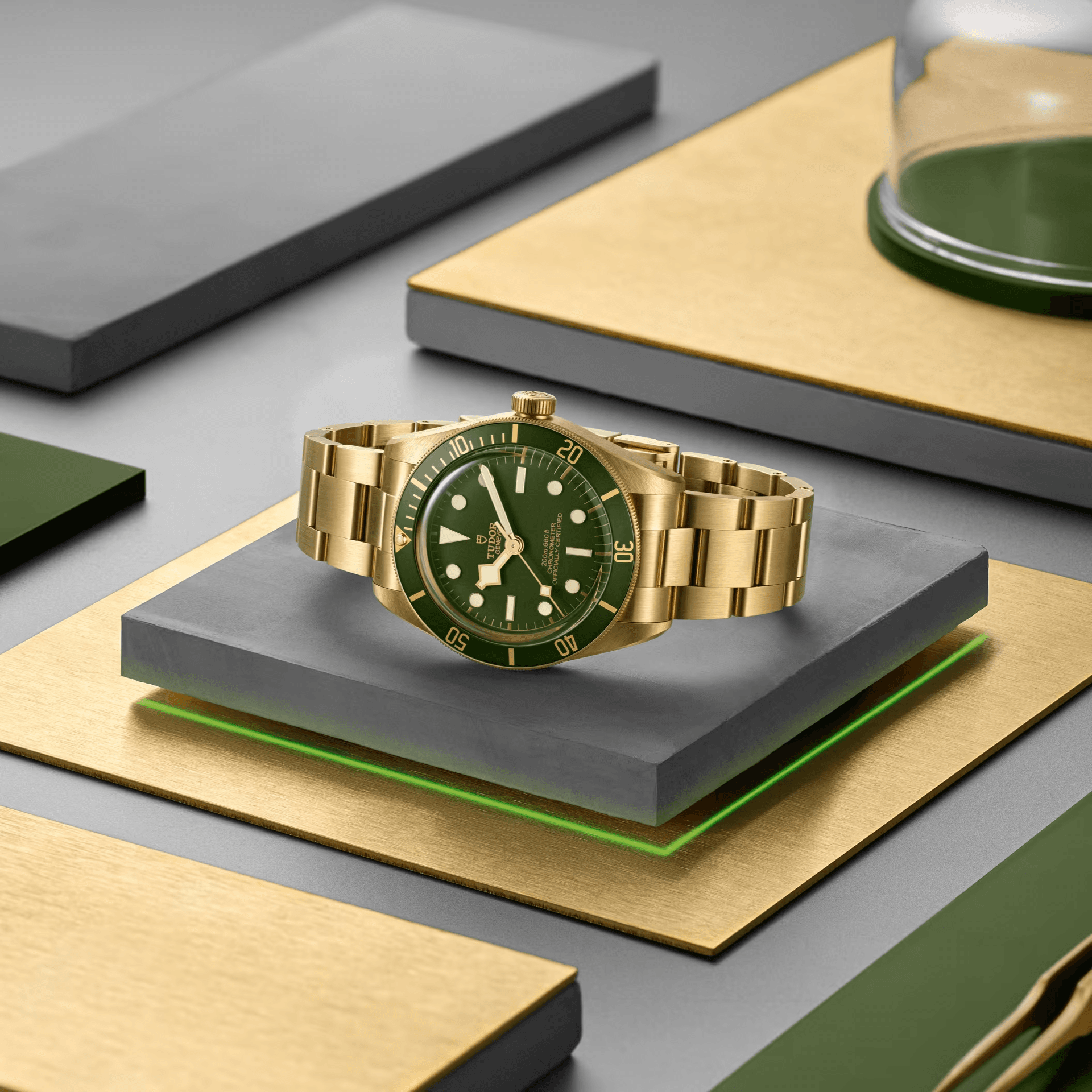 TUDOR Black Bay 58 18K Green Dial 39 mm - NEW 15% OFF - Afbeelding 3