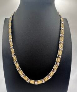 Zilveren Dames Collier 925 (Goldplated) - LARGE