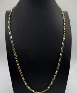 14 Karaat Geelgouden Fantasie Ketting 3.3 mm Breed - 60 CM