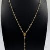 14 Karaat Geelgouden Rozenkrans Ketting 0.6mm Breed - 55 CM