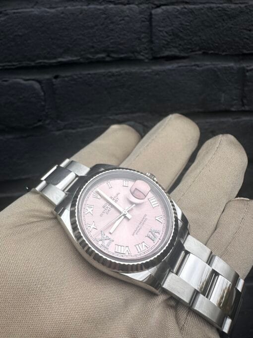 Rolex Datejust 126234 Pink Roman Dial Oyster 36mm - NEW 2022 - Afbeelding 4