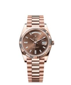 Rolex Day-date 228235 Chocolate Diagonal Dial 40MM - WORN 2020