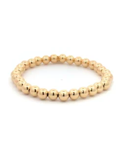 PScallme - Basic gold coloured 6mm - Sterling Zilver 925