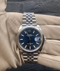 Alternative view of Rolex Datejust 126334 Blue Index Dial 41mm Jubilee - WORN 2019
