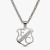 FC Utrecht Hanger & Ketting Set Zilver XL