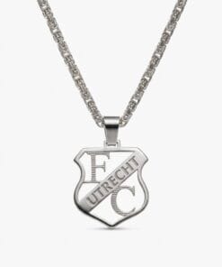 FC Utrecht Hanger & Ketting Set Zilver XL