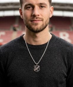 FC Utrecht Hanger & Ketting Set Zilver XL